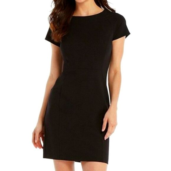 BRAND NEW WHITE HOUSE BLACK MARKET WOMEN"S CAP SLEEVE DRESS - Picture 1 of 15